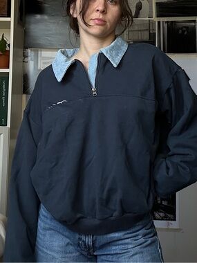 Elwood long sleeve quarter zip sweater